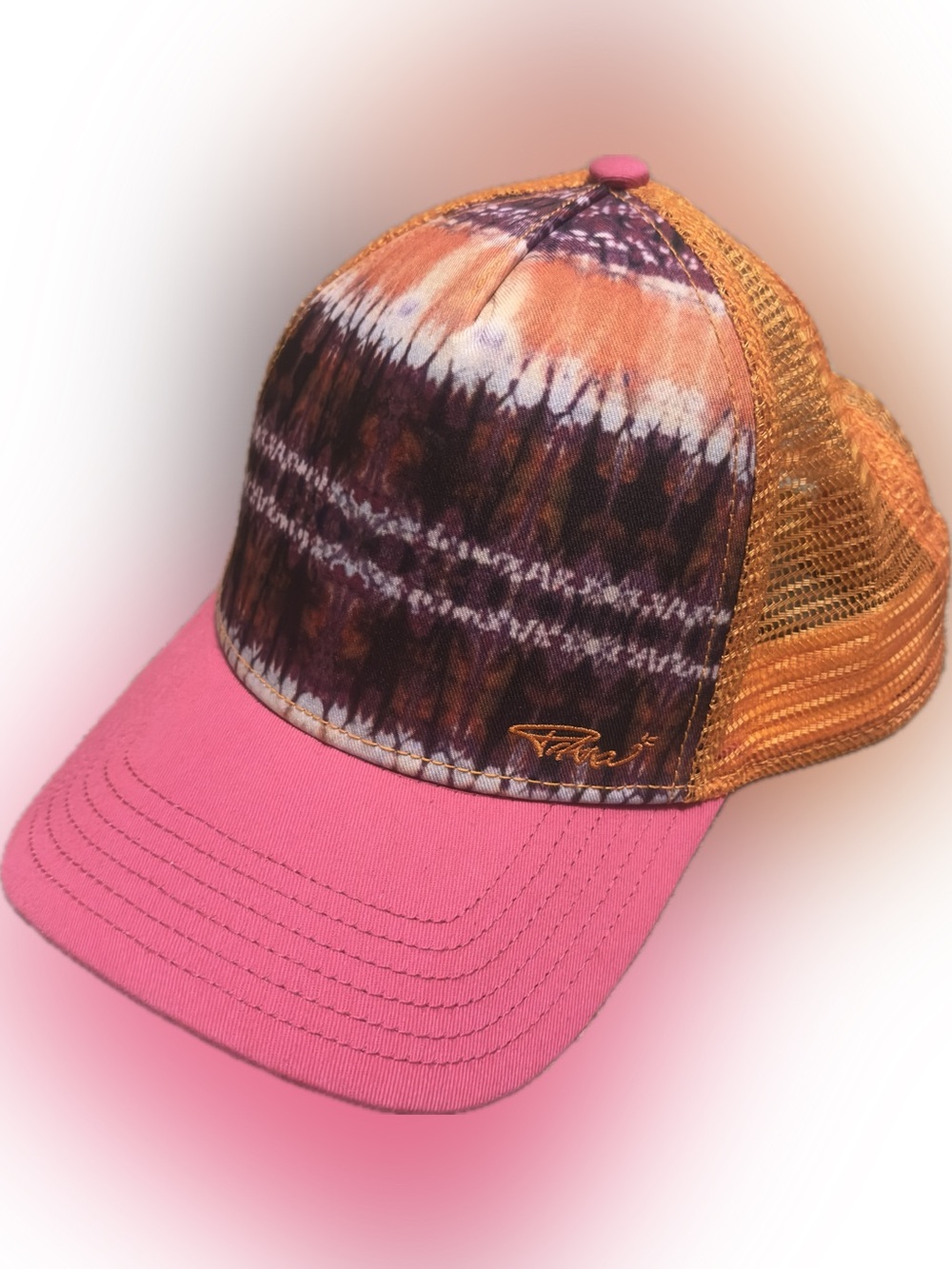 Prana Pink Aztec Trucker SnapBack Hat